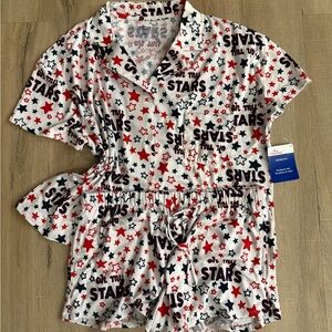 Star Print Pajama Set
